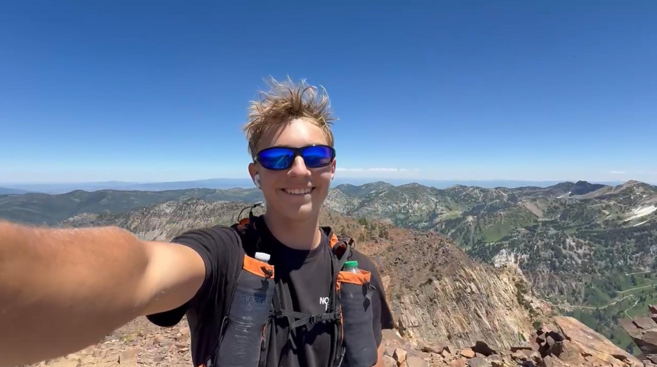 Spanish Fork teen becomes youngest to hike 36-mile ridge surrounding Little Cottonwood Canyon